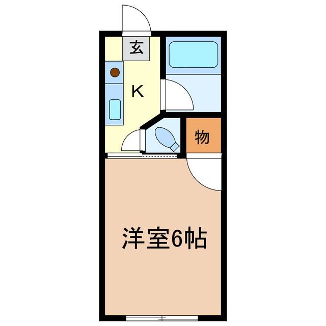 コーポ山岸(1K/3階)の間取り写真