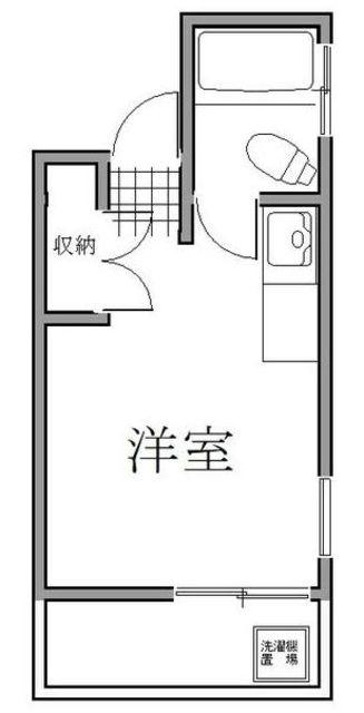メゾンエイト(ワンルーム/2階)の間取り写真