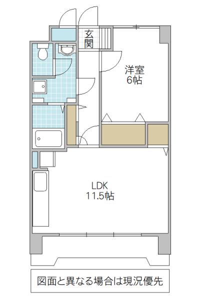 サンオリエント(1LDK/5階)の間取り写真