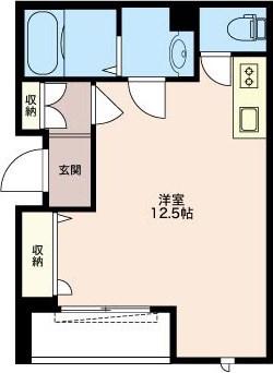 RIO住吉(ワンルーム/1階)の間取り写真