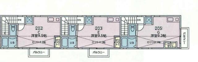 FIT北新宿(ワンルーム/2階)の間取り写真