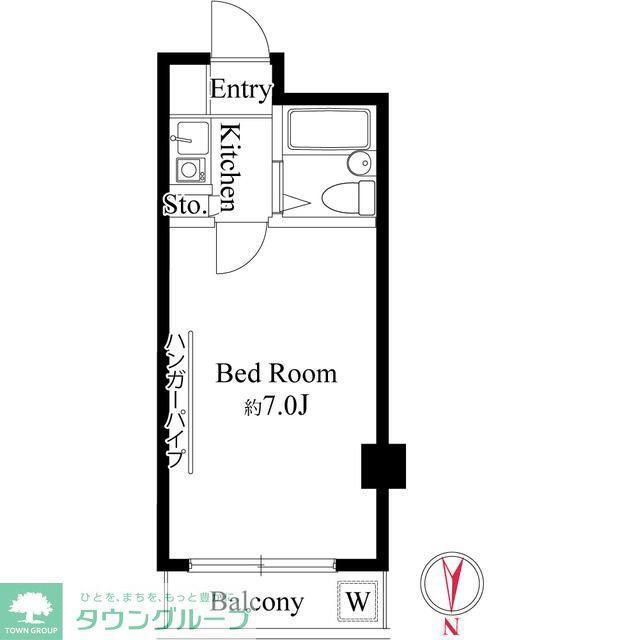 エクセル8TH(1K/5階)の間取り写真