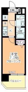 アルファコート西川口19(1K/8階)の間取り写真