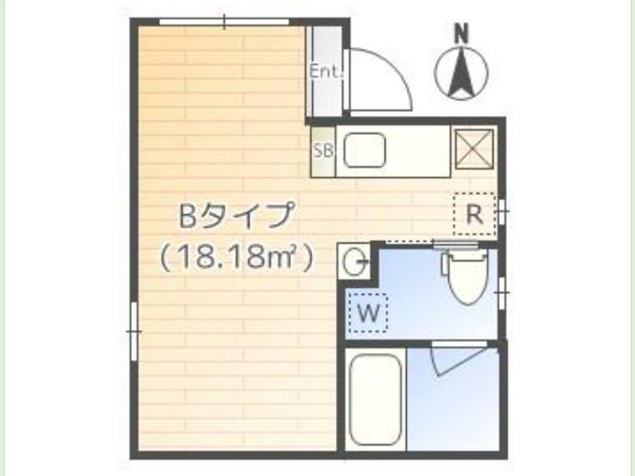 桜ヒルズ上野(ワンルーム/5階)の間取り写真