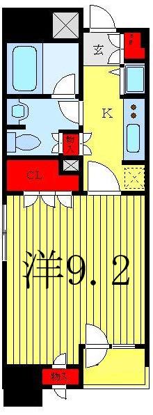 プライムアーバン池袋(1K/12階)の間取り写真