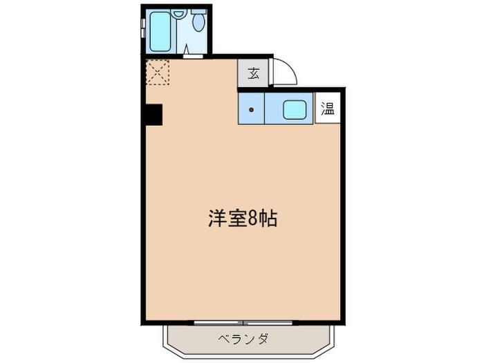 オルバス春岡(ワンルーム/3階)の間取り写真