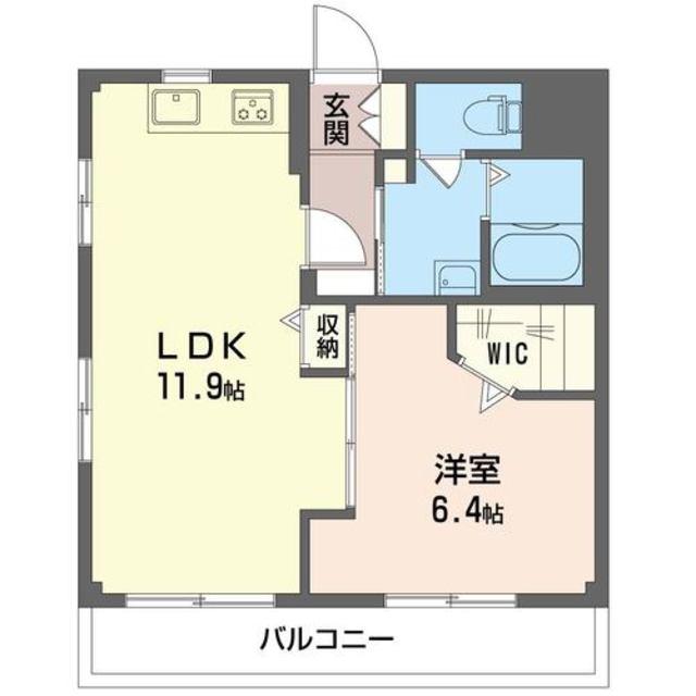 SHAMAISON ルミネールドゥ(1LDK/2階)の間取り写真