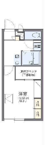 レオパレス西尾いまがわ(1K/2階)の間取り写真
