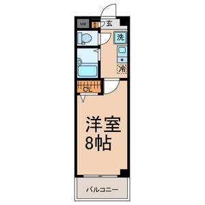 AVENIR(1K/3階)の間取り写真