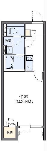 レオネクストふたば(1K/2階)の間取り写真