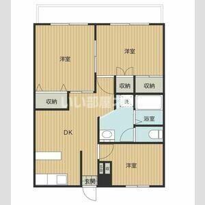 リングス籠原I(3DK/2階)の間取り写真