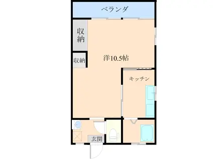 メゾンN(1K/3階)の間取り写真