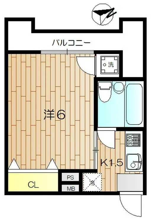 サンハイツビュー赤塚 3階階 間取り