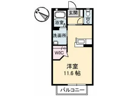 アンティームFURUTANI(ワンルーム/2階)の間取り写真