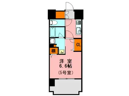 LANDIC BAY FIELD(1K/11階)の間取り写真