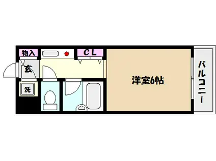 アンシャンテ御影(1K/2階)の間取り写真