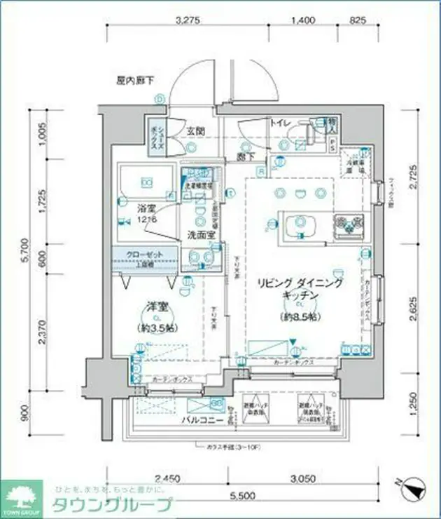 リヴァプール東池袋 3階階 間取り