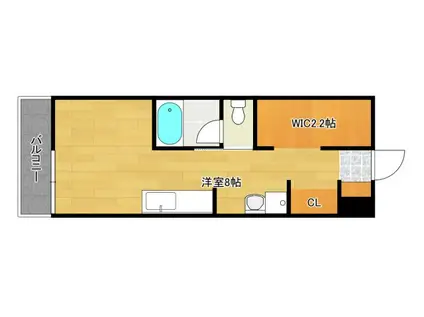 MOOREA伴東(ワンルーム/1階)の間取り写真