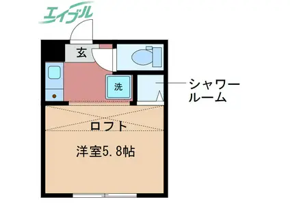 REAL BLOSSOMII(1K/2階)の間取り写真