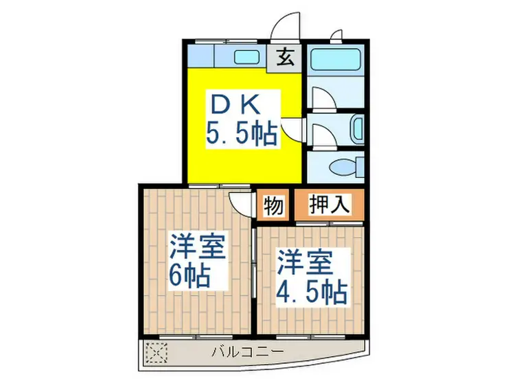 ハイツ柏 1階階 間取り