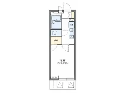 レオパレスセブンスヒルV(1K/2階)の間取り写真