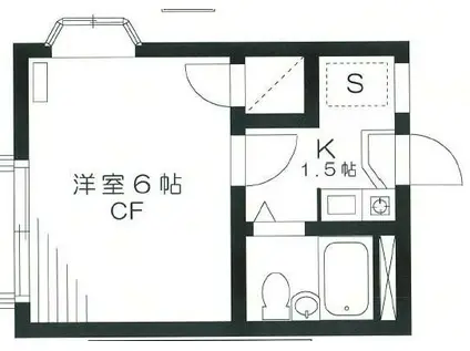 フィガロ館(1K/1階)の間取り写真