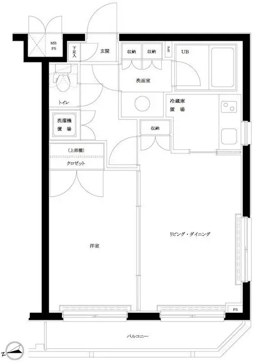 ルーブル早稲田弐番館 3階階 間取り