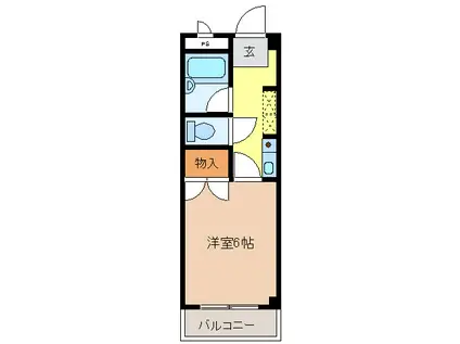 スターハイツ ONE(1K/3階)の間取り写真