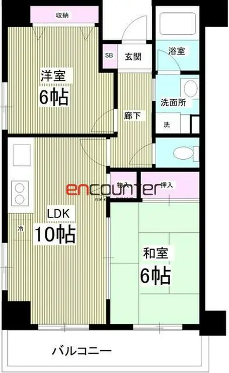 サンタパレス 4階階 間取り