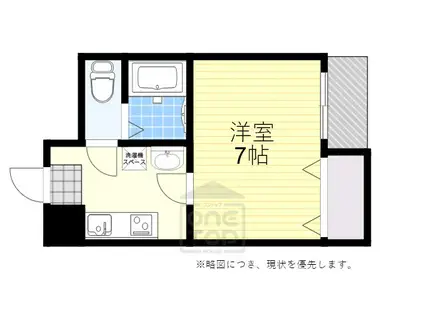 REBANGA江坂AP(1K/7階)の間取り写真