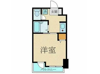 スカイコート文京本郷(1K/8階)の間取り写真