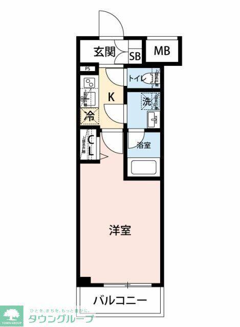 クレヴィスタお花茶屋(1K/10階)の間取り写真