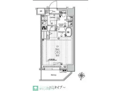 メイクスアート五反野(1K/7階)の間取り写真