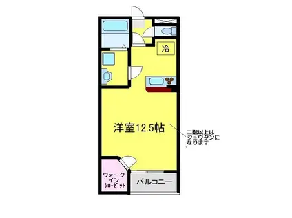 SEIWAII(1K/1階)の間取り写真