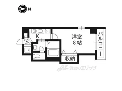 Mプラザ津田駅前十番館(1K/2階)の間取り写真