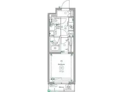 DIPS練馬春日町(1K/1階)の間取り写真