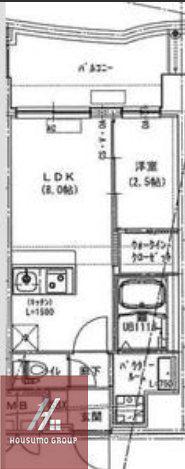 ALIVIS放出(1LDK/6階)の間取り写真