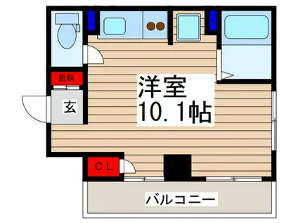 新都心プラチナビル(ワンルーム/4階)の間取り写真