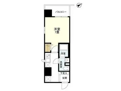 リバーレ浅草駒形(1K/5階)の間取り写真