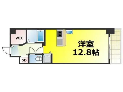 ZEUS 靭公園 PREMIUM(ワンルーム/11階)の間取り写真