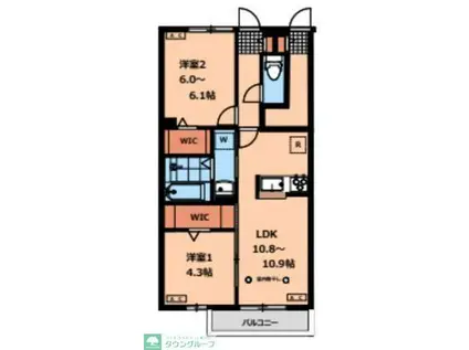 上連雀5丁目(2LDK/1階)の間取り写真