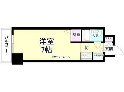 ジョイフル川崎弐番館(ワンルーム/11階)の間取り写真