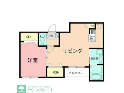 CORE BREEZE(1LDK/3階)の間取り写真