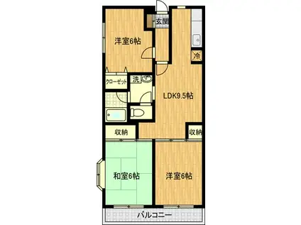 フォルテ(3LDK/5階)の間取り写真