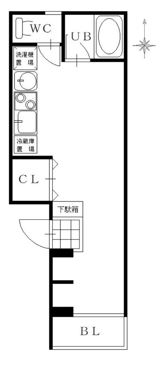 フィオーレ東町(ワンルーム/3階)の間取り写真