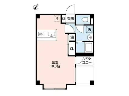 セルジュ水前寺(1K/5階)の間取り写真