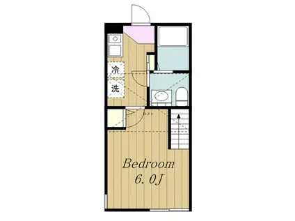 メゾン プレリオ(1K/2階)の間取り写真