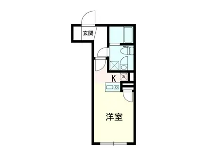 THE14 ITABASHI(ワンルーム/2階)の間取り写真