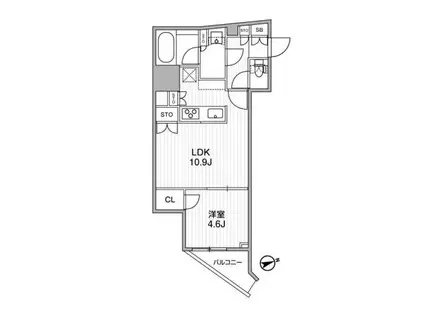 DIMUS蔵前RESIDENCE(1LDK/9階)の間取り写真