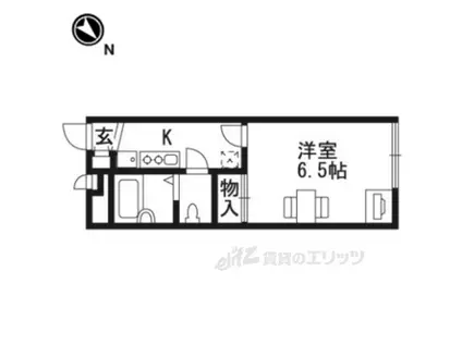 レオパレスPOLESTAR2(1K/2階)の間取り写真